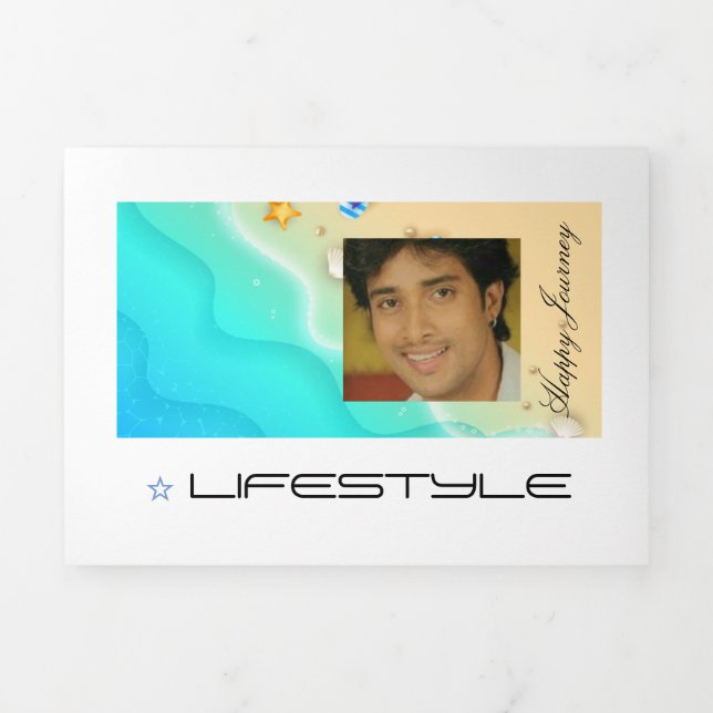 Happy Journey-LIFESTYLE  Tri-Fold Card (Cover)