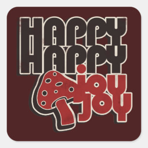 Happy Joy Square Sticker