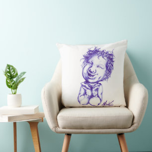 Happy joyful laughter  cushion