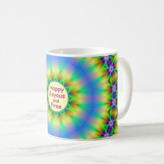 Happy,Joyous and Free Mandala Coffee Mug