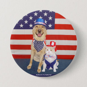 Happy July 4th!! 7.5 Cm Round Badge