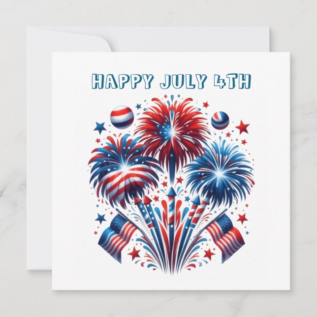 HAPPY JULY 4TH CARD (Front)