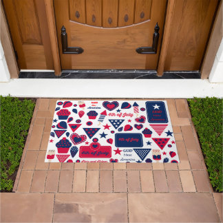 Happy July 4th Doormat
