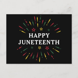 Happy Juneteenth Celebrate Black Independence Day Postcard