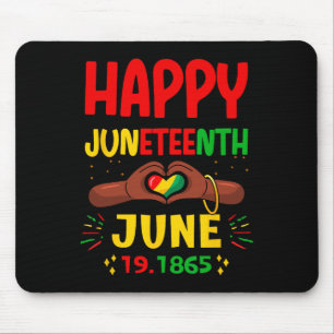 Happy Juneteenth Day Freedom Proud African America Mouse Mat