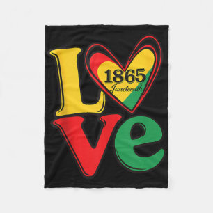 Happy Juneteenth Is My Independence Day Black Wome Fleece Blanket