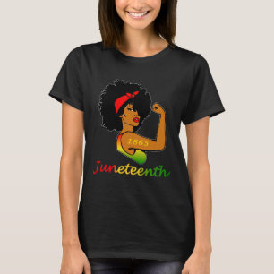 Happy Juneteenth Is My Independence Day Free Black T-Shirt