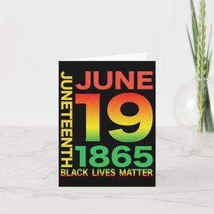 Happy Juneteenth Is My Independence Day Free Ish B Card