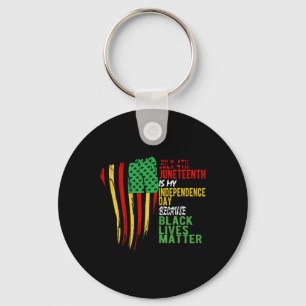 Happy Juneteenth Is My Independence Day Free Ish B Key Ring