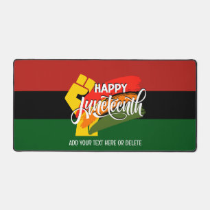 HAPPY JUNETEENTH Pan African Desk Mat