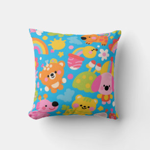Happy Jungle Pillow – Colourful Kids Cushion