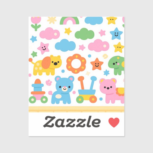 Happy Jungle Vinyl Sticker (Sheet)