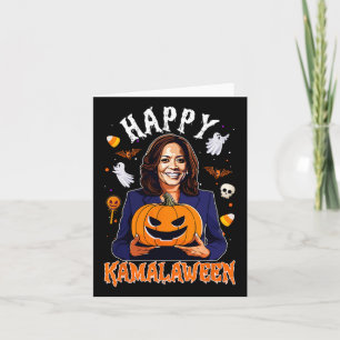 Happy Kamalaween Pumpkin Harris Halloween Usa Elec Card