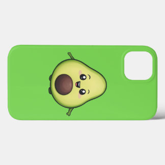Happy Kawaii Avocado iPhone 13 Case