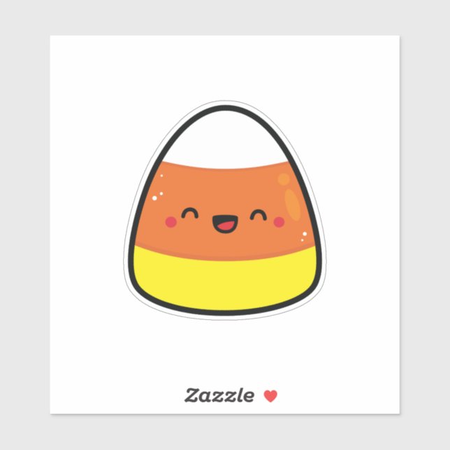 Happy Kawaii Candy Corn for Halloween (Sheet)