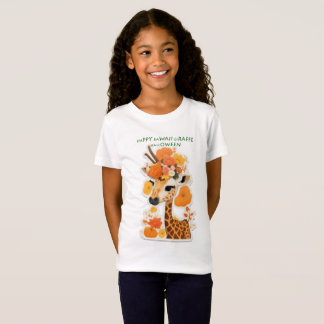 happy kawaii giraffe halloween  T-Shirt