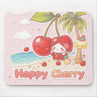 HAPPY KAWAII HAWAII CHERRY MOUSE MAT