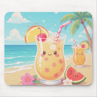 HAPPY KAWAII HAWAII MOUSE MAT