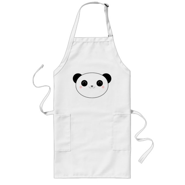 Happy Kawaii Panda Bear Apron (Front)