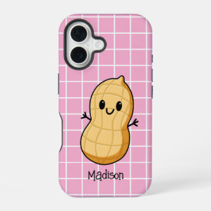 Happy Kawaii Peanut Cartoon – Cute Smiling Nut  iPhone 16 Case