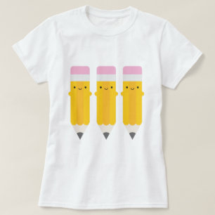 Happy Kawaii Pencils T-Shirt