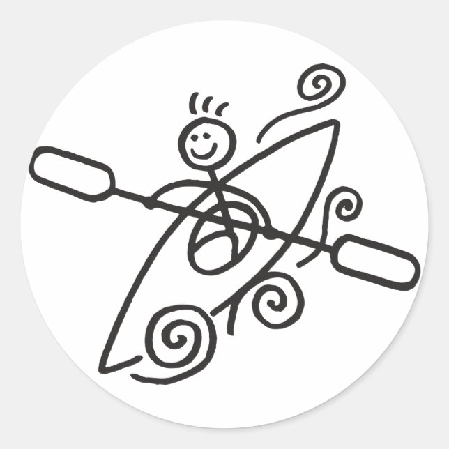 Happy Kayak Sticker (Front)