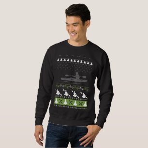 Happy Kayaking Ugly Kayak Christmas Sweater