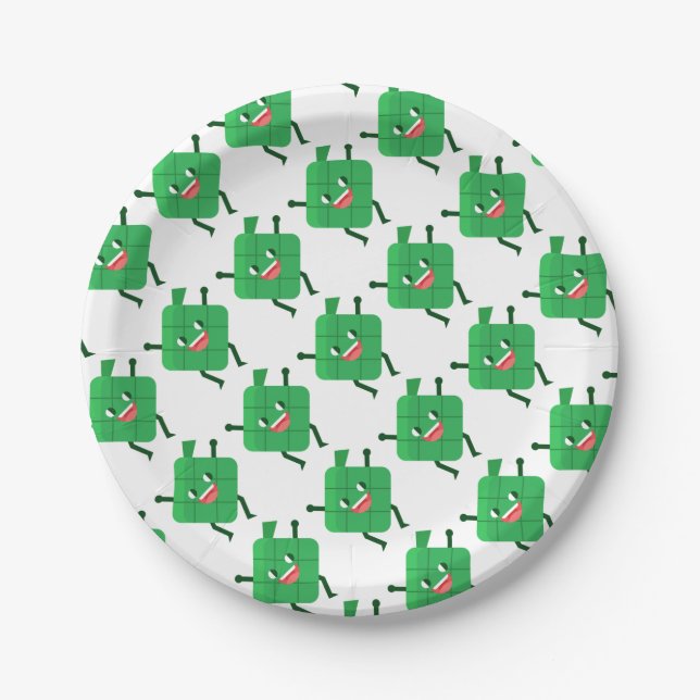 happy ketupat paper plate (Front)