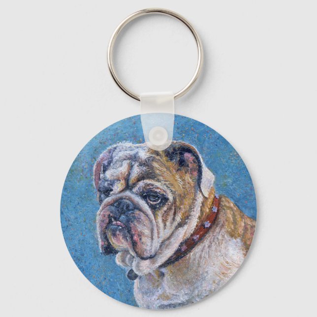 “Happy?” Key Ring (Front)