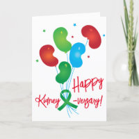 Happy Kidney-versary Customisable Card