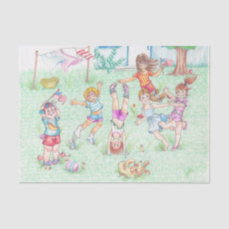 Happy Kid's Art Print 10 x 15 Tissue Paper