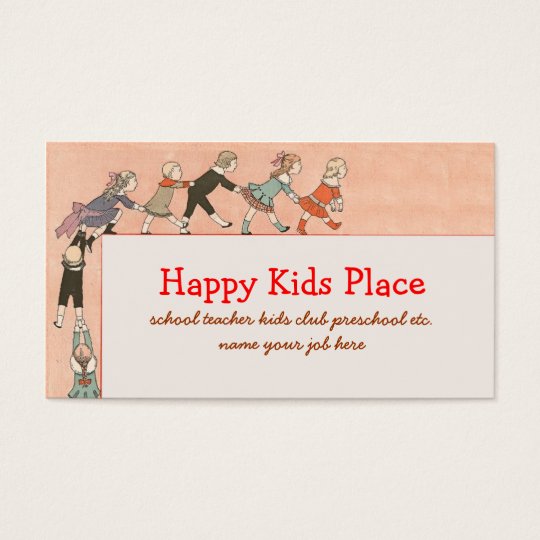 happy kids business card