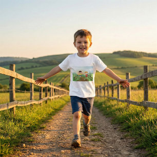 Happy Kids Playing Outdoors T-Shirt