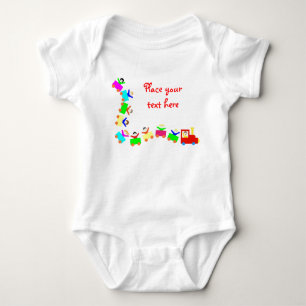 Happy Kids Train Baby Bodysuit