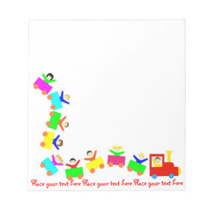 Happy Kids Train Notepad