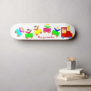 Happy Kids Train Skateboard