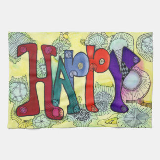 Happy kitchen towel