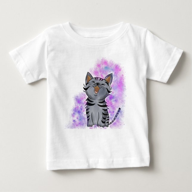 Happy Kitten Baby T-Shirt (Front)