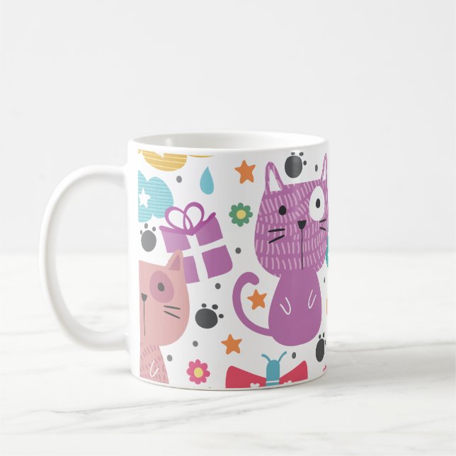 HAPPY KITTENS COFFEE MUG (Left)