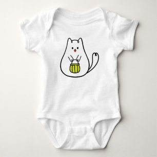 Happy Kitty  Baby Bodysuit