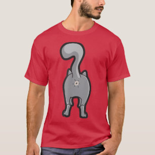 Happy Kitty Cat Butt T-Shirt