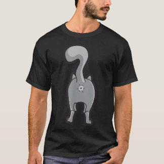 Happy Kitty Cat Butt T-Shirt