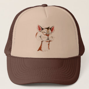 Happy Kitty Face Hat