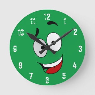 Happy Kook Art Clock - Wall Clock