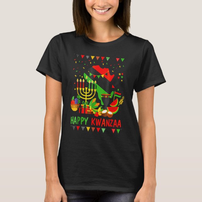 Happy Kwanzaa 7 Principles Of Kwanzaa December 26  T-Shirt (Front)