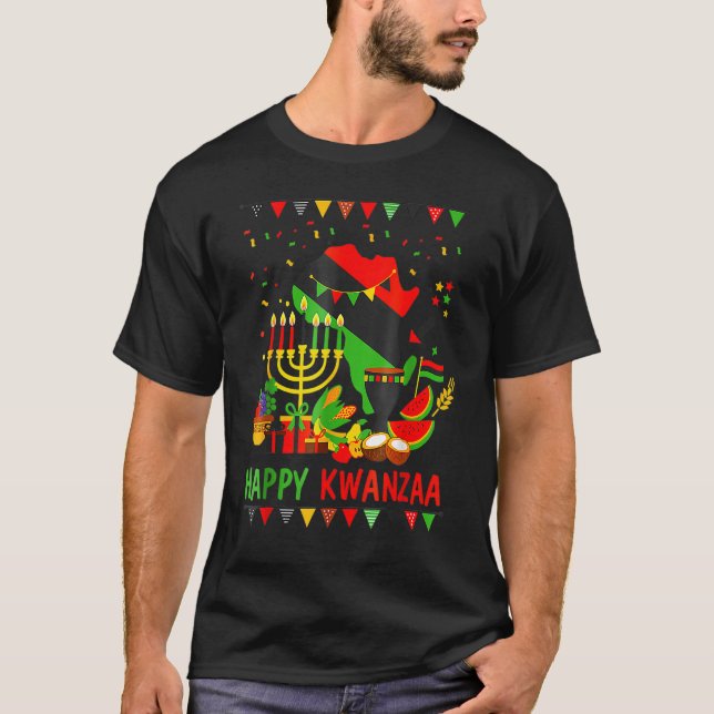 Happy Kwanzaa 7 Principles Of Kwanzaa December 26  T-Shirt (Front)