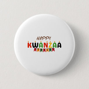 Happy Kwanzaa - 7 Principles Of Kwanzaa Tees  6 Cm Round Badge