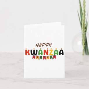 Happy Kwanzaa - 7 Principles Of Kwanzaa Tees  Card