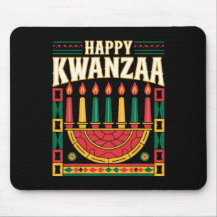 Happy Kwanzaa - African American Family Matching P Mouse Mat