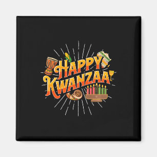 Happy Kwanzaa - African American Heritage Festival Magnet